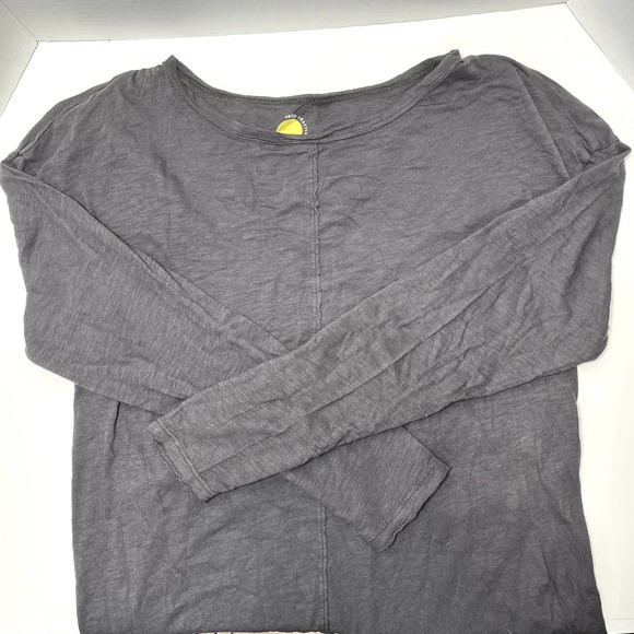 Daily Practice Anthropologie Slate Long Sleeve Yoga Shirt Small - Picture 6 of 9